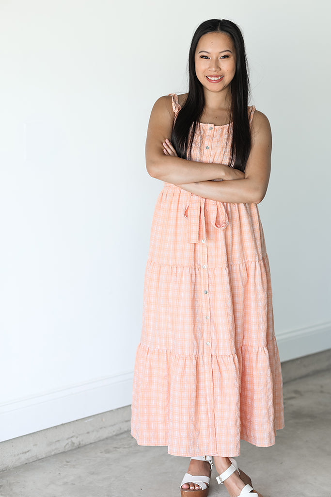 Creamsicle Button Up Dress