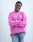 Pink Valentine's Day sweater for women from Favored and Common