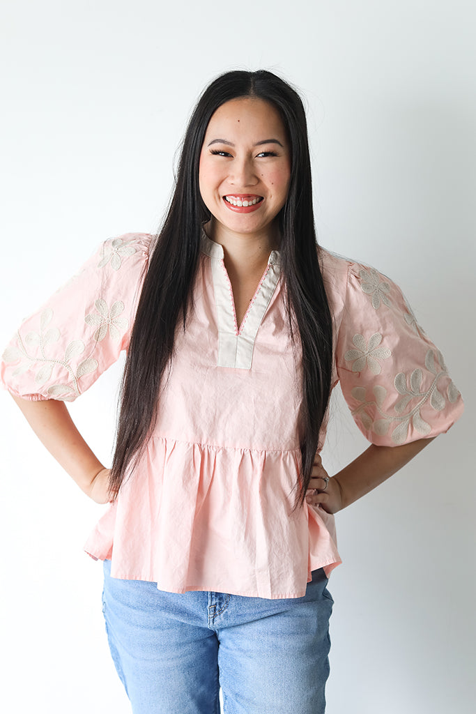Garden Grace Peplum Blouse