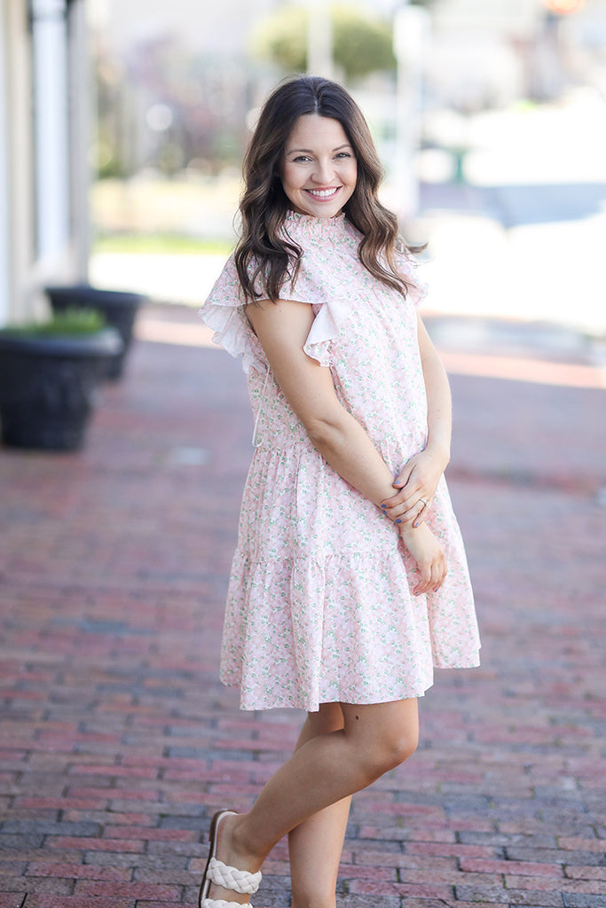 Spring Floral Mini Dress