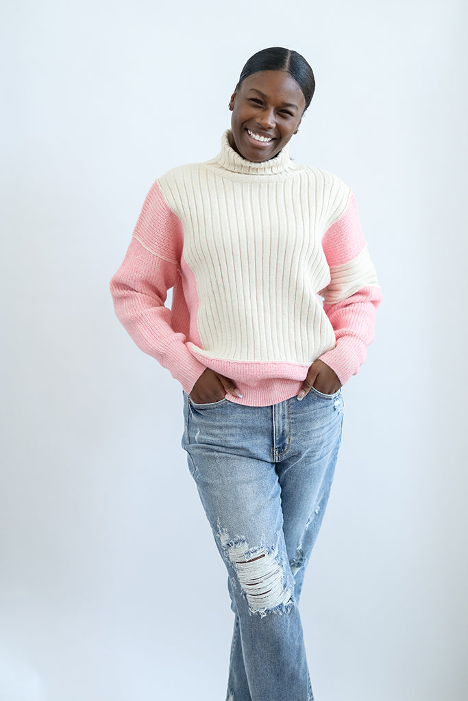 Girl Power Turtle Neck Sweater