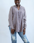 Pink and purple flannel with pockets from Favored and Common