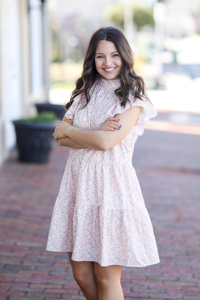 Spring Floral Mini Dress