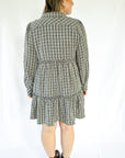 Plaid ruffle mini dress from Favored And Common in NC