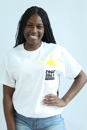 pocket full of sunshine crew pocket tee from Favored And Common in NC