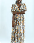 Citrus pattern maxi dress from Favored And Common in NC