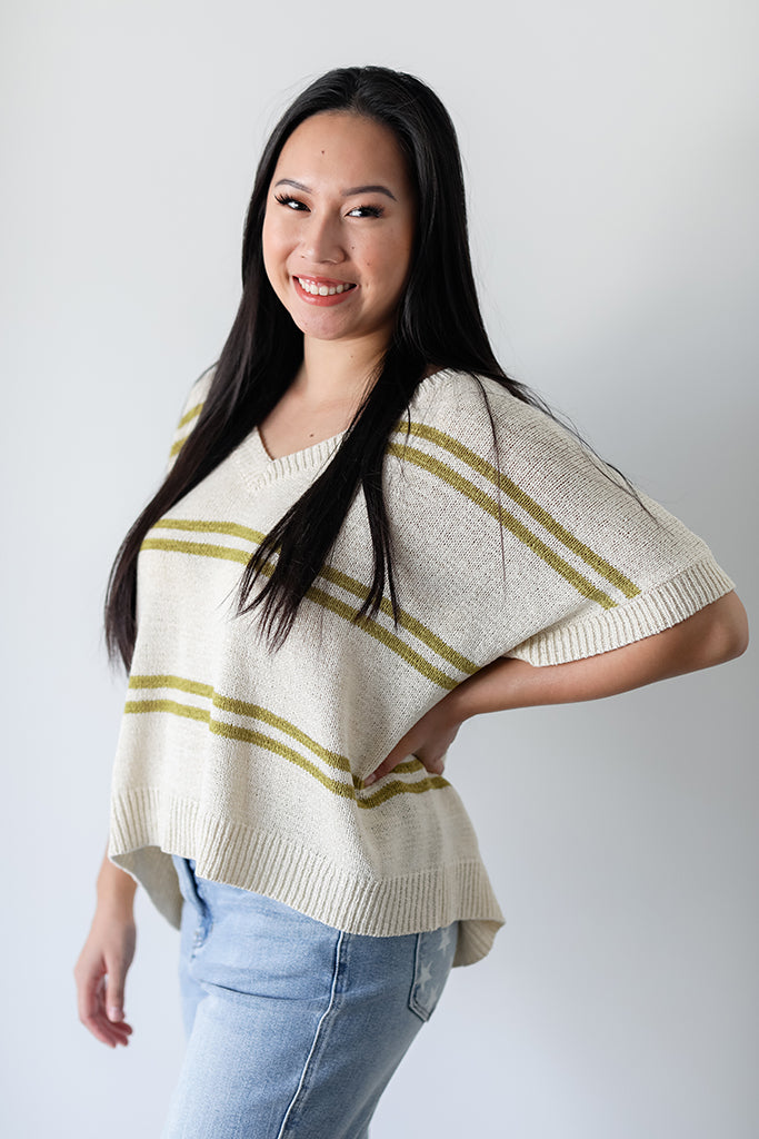 Cozy Sage Sweater Top