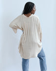 Satin blouse with pleated back for women from Favored and Common in NC