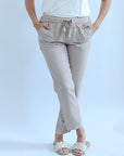 Soft tencel drawstring pants with pockets for women from Favored and Common