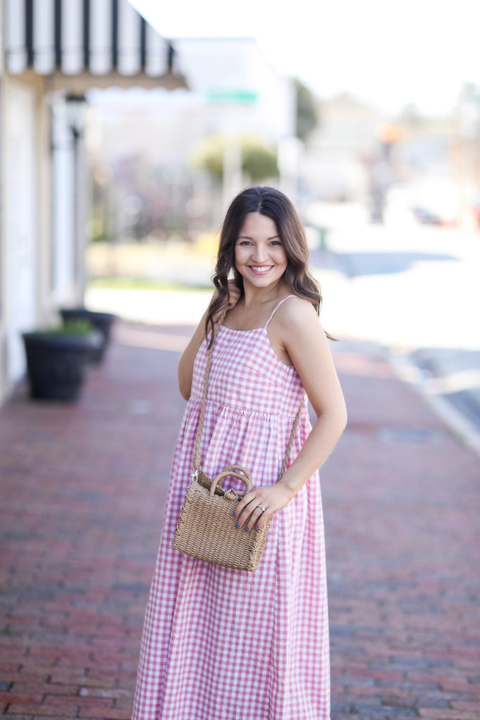 Straw Cross Body Purse