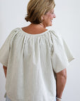 Tie It In A Bow Striped Blouse