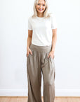 Relaxed Elegance Wide Leg Pants | Black