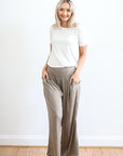 Relaxed Elegance Wide Leg Pants | Black