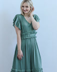 Teal green midi dress for women from Favored and Common in NC