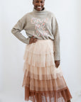 Tiered mesh skirt for women from Favored And Common