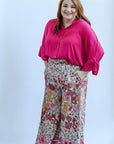 Wide leg pants with smocked waist band for women from Favored And Common in NC