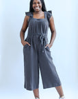 Washed navy jumpsuit for women from Favored and Common in NC