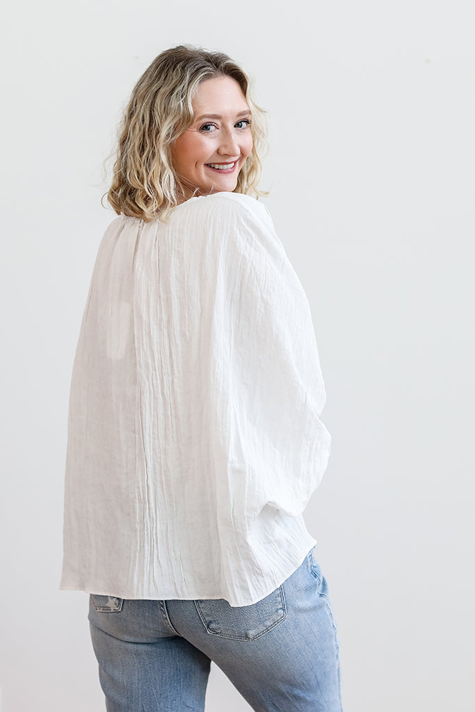 Casual Goddess White Blouse