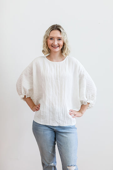 Casual Goddess White Blouse