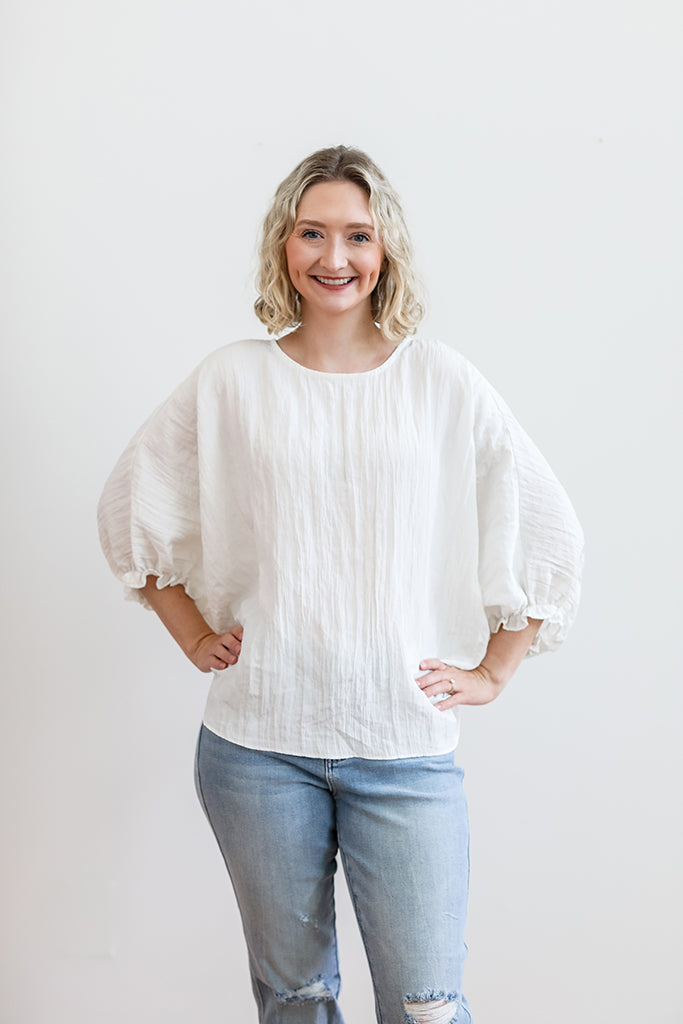 Casual Goddess White Blouse