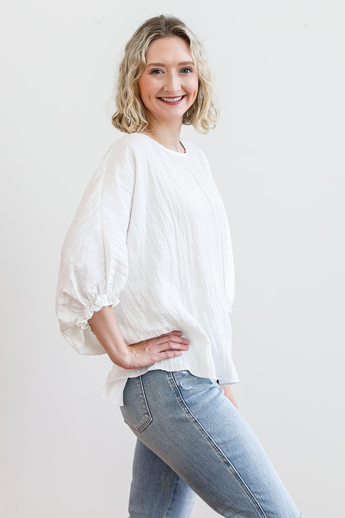 Casual Goddess White Blouse