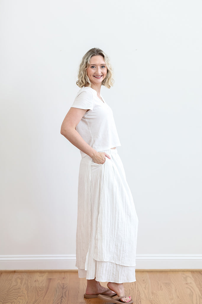 Last Call White Maxi Skirt