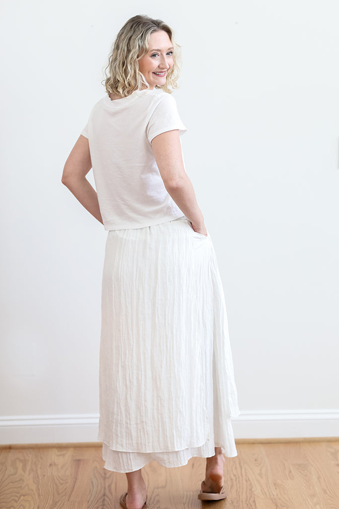 Last Call White Maxi Skirt