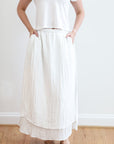 Last Call White Maxi Skirt