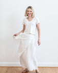 Last Call White Maxi Skirt