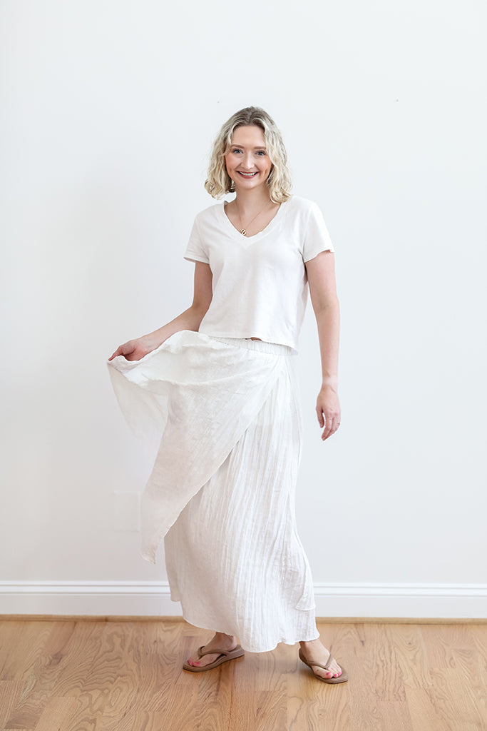 Last Call White Maxi Skirt