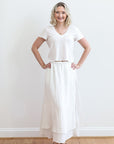 Last Call White Maxi Skirt