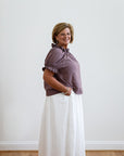 Subtle and Sweet White Midi Skirt