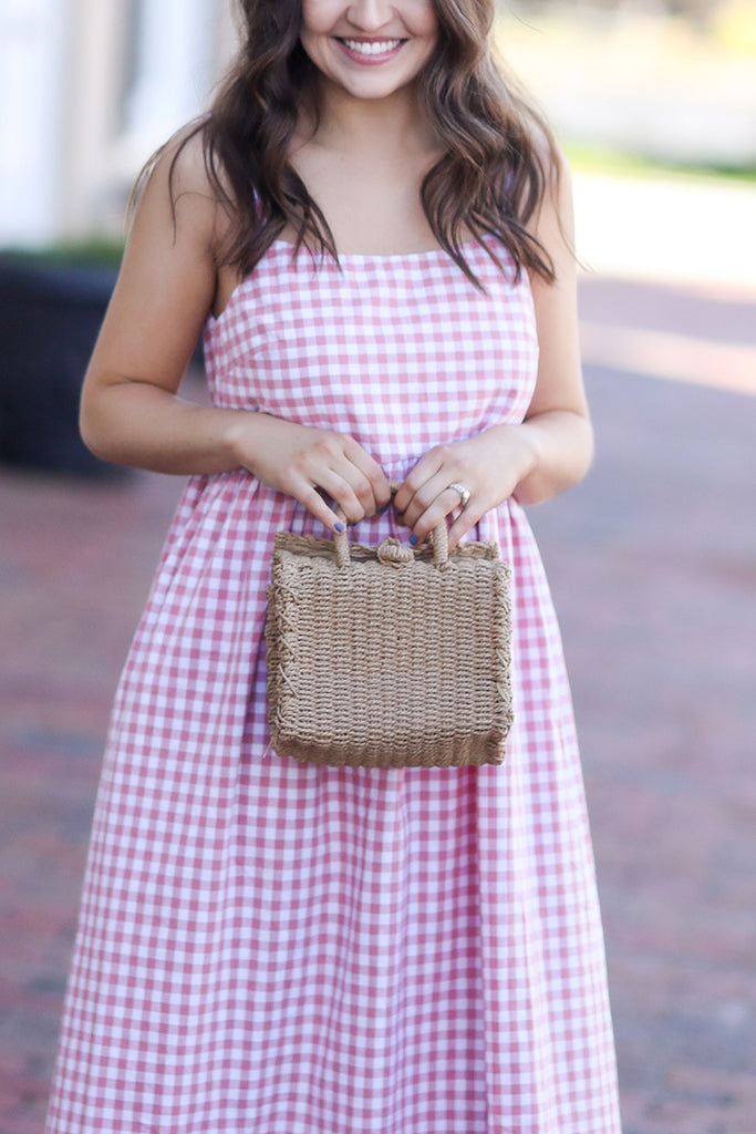 Straw Cross Body Purse