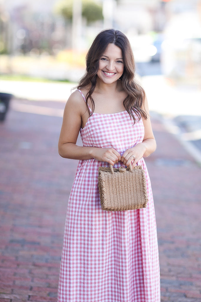 Straw Cross Body Purse