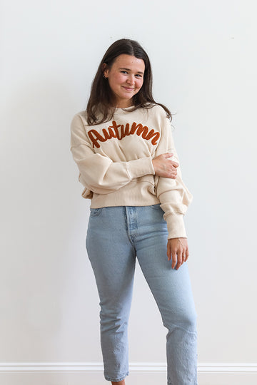 Happy Autumn Crew Neck Sweatshirt