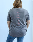 Faith over fear bible verse tee for women from Favored And Common in NC