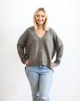 Charcoal Chic Cardigan