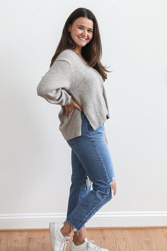 Cozy Up Grey Cardigan