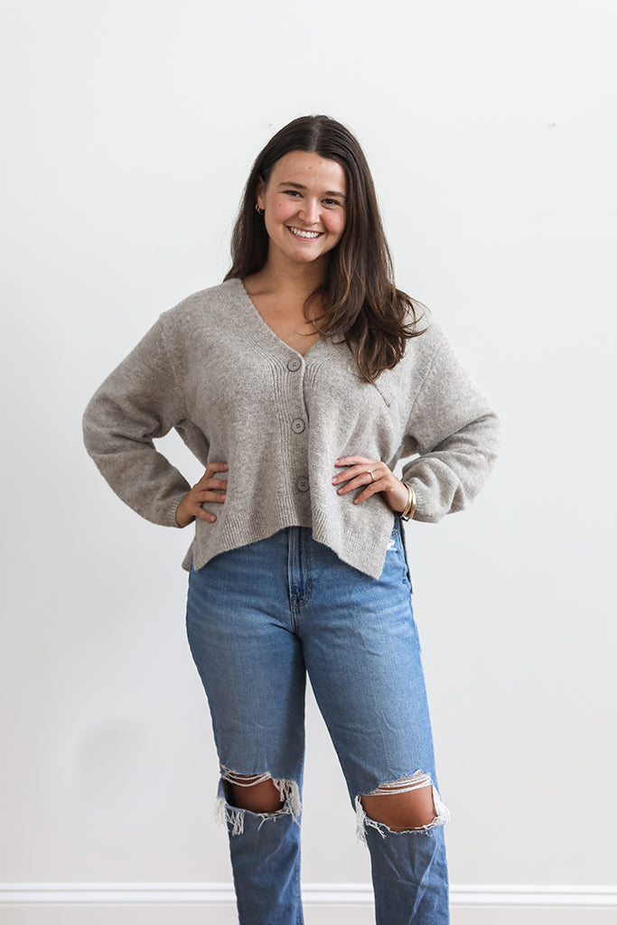 Cozy Up Grey Cardigan