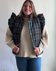 Quilted vest try on video from Favored And Common