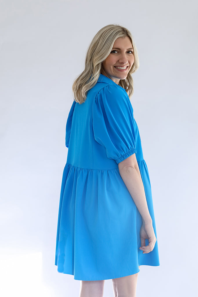 Blue mini dress for women from Favored And Common