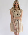 Collared button up dress outfit from Favored And Common