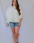 Distressed fringe shorts for women from Favored and Common in NC