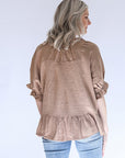 Flattering business casual blouse for women.