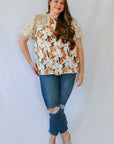 Yellow floral blouse for women from Favored And Common