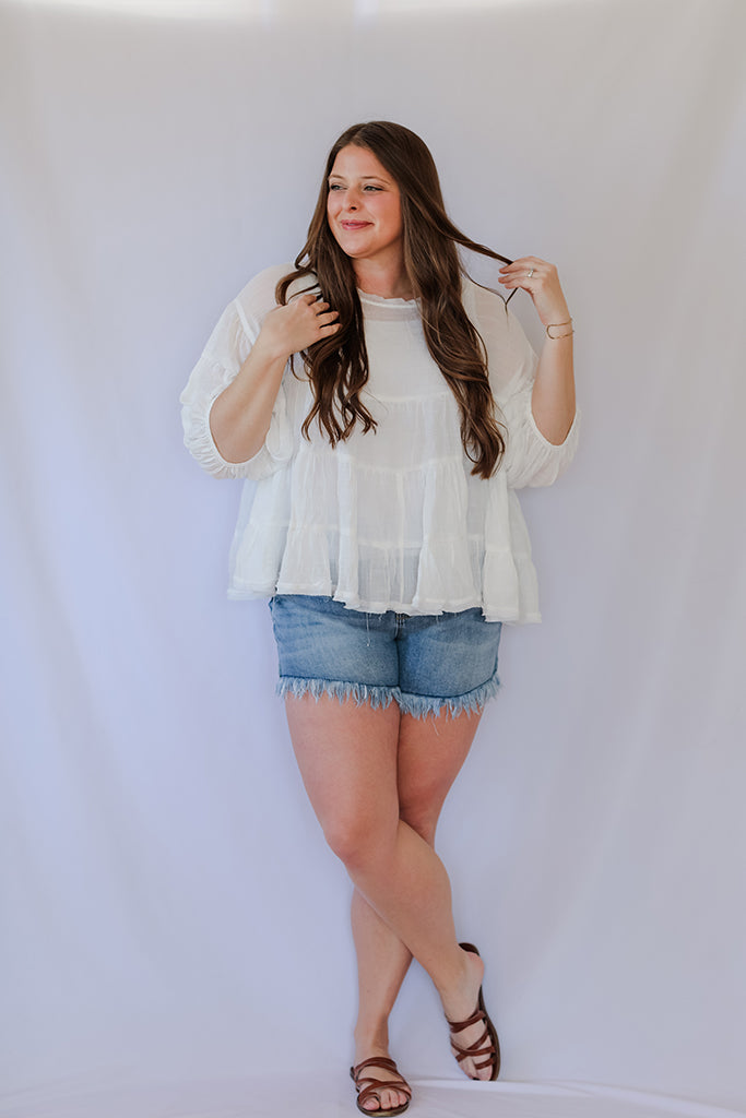 High waist fringe shorts for women from Favored and Common in NC