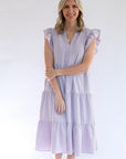 Lavender midi dress for women from Favored And Common