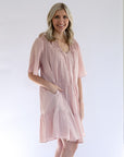 Pink mini dress outfit for women from Favored And Common