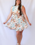 Mutlicolor water color mini dress for women  from Favored and Common