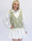 White woven collared mini dress for women from Favored And Common in NC